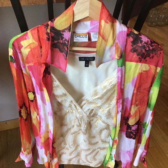 100% silk top - Picture 4 of 4